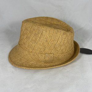 JFH Fedora Front Pinch Stingy Brim Diamond Crown Hat NWT